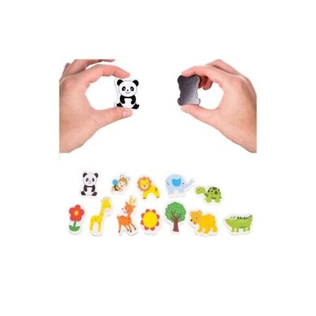 12-PACK Kylskåpsmagneter Djur Motiv