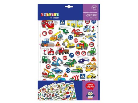 PLAYBOX Stickers blandade motiv 500/fp - Lyreco - Skola och förskola - Hobbymaterial - Bokmärken och stickers