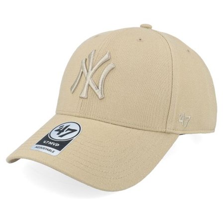 47 Brand - MLB Beige adjustable Keps - New York Yankees Mvp Khaki Adjustable @ Hatstore