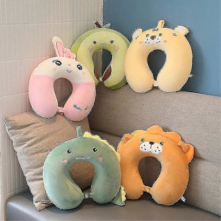 U-formad Kudde Djur Minnesskum Bil Nackkudde Lunchkudde Flygplan Resekudde