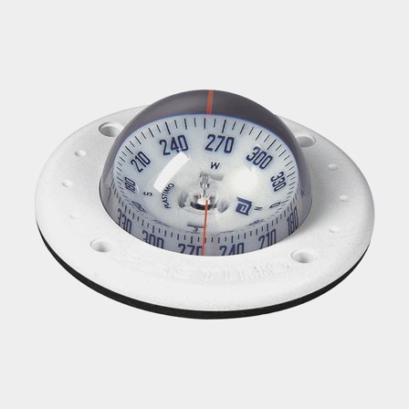Marine compass Plastimo Mini-C, Ø100 mm, bulkhead mounted, white