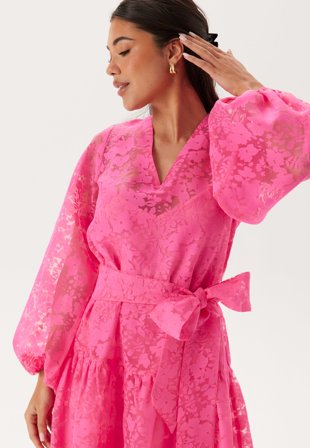 Bubbleroom Occasion - Balloon Sleeve Midi Dress - S