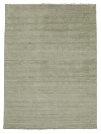 Grande Handloom Fringes Tapete - Luz Verde 250X300 Lã, Em Estilo Moderno