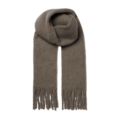 Wera Enfärgad ullhalsduk MOSS Halsdukar & scarves Grå ONESIZE