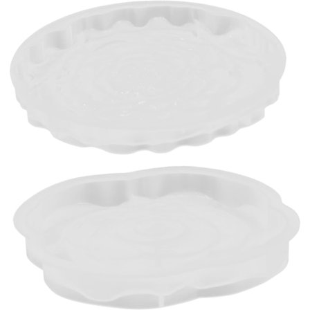 Hobby Silikonformer 2 stk. Resin Form Sett Rosemønster Brikker Silikonformer