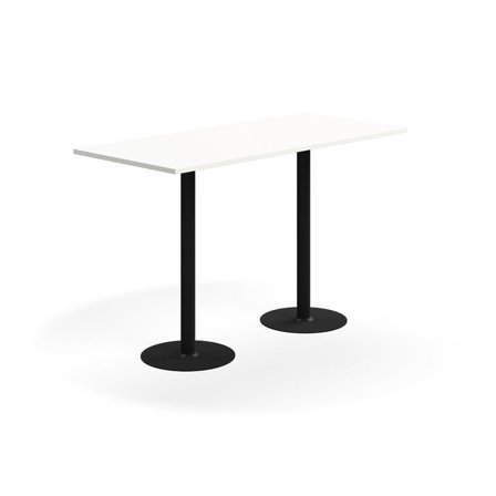 Bar table VERTICUS, 1800x800x1100 mm, white/black