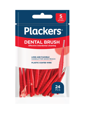 Plackers Dental Brush Mellomromsbørste S, 0,5 mm, 24 stk.