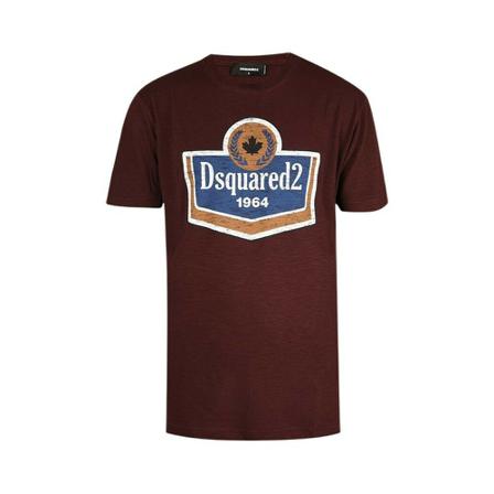 Dsquared2, T-shirt Rood, Heren, Maat:S,Katoen