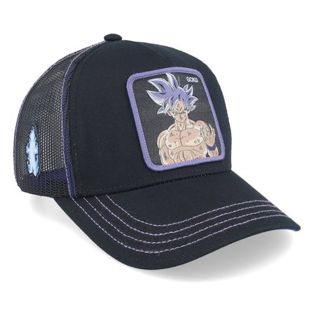 Capslab - Dragon Ball Goku Black Trucker Trucker Black Cap - @ Hatstore