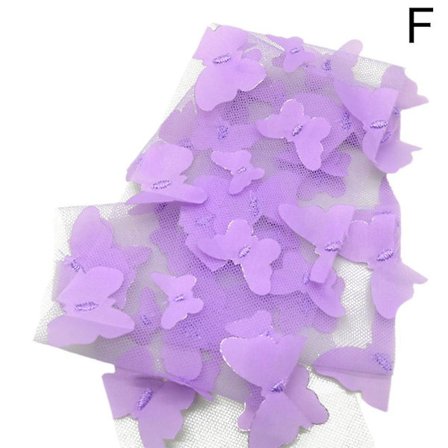 3D Perhosipitsi Kangas Liukuväri Pinkki Sininen Tylli Kangas Sateenkaari Verkkokangas Vaalean Violetti