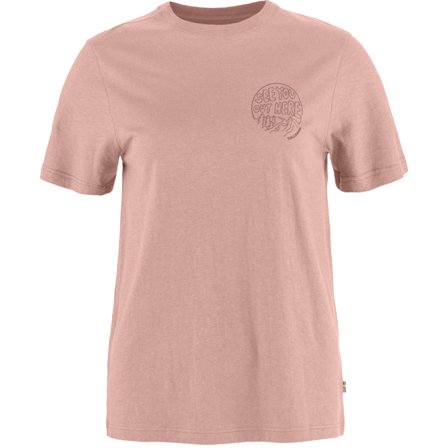 Fjällräven Hemp Blend Out Here T-shirt L - female - Chalk Rose - T-Skjorta & tank Topps