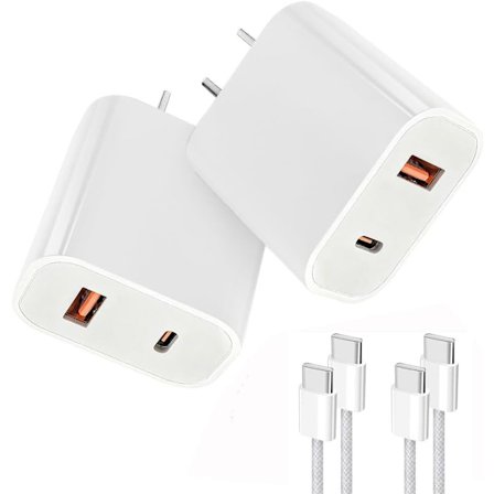 30W USB C -laturi iPhonelle, seinälaturilohko pikalatauksella ja 1,5 metrin tyypin C -kaapelilla, 2 kpl puhelinlaturia yhteensopiva iPhone 17 16 15 