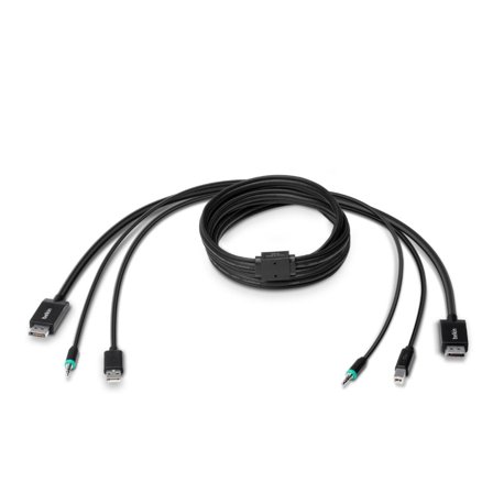 Belkin Secure KVM Combo Cable - tastatur / video / mus / lydkabel - TAA-samsvar - 1.83 m