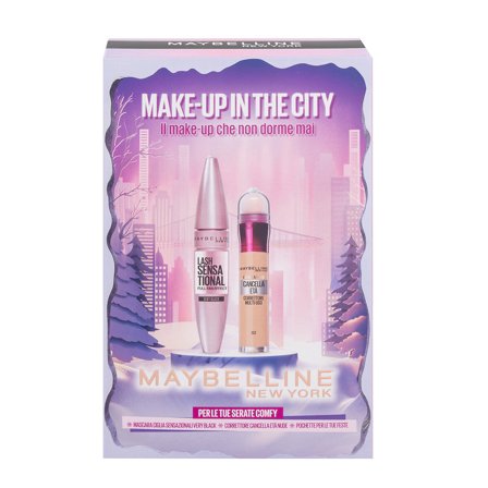 Maybelline New York Occhi Cofanetto Regalo Make-Up In The City Correttore Cancella Eta' E Mascara Ciglia Sensazionali 1pz - Cofanetto Make Up