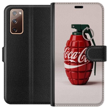 Kompatibel Tegnebogsetui til Samsung Samsung Galaxy S20 FE Kunstnerisk illustration af Coca Cola granatæble i rødt og grønt, pop art inspireret mot