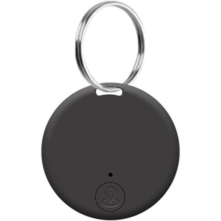 Mini GPS Tracker Trådløs Bluetooth 5.0 Anti-Tab Enhed Smart Locator Kæledyrs Nøglepung Tracker med Nøglering Sort