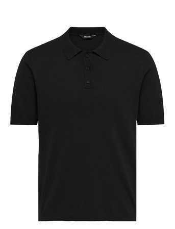 Onswyler Reg 14 Ss Polo Knit Noos Black ONLY & SONS