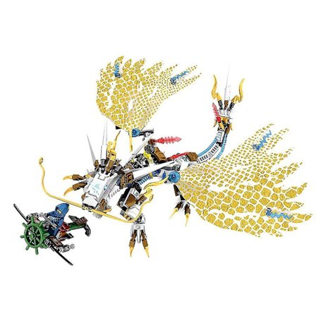 S8401 Draken Barn Pussel Leksak Strid Modell Montera Byggstenar Serie