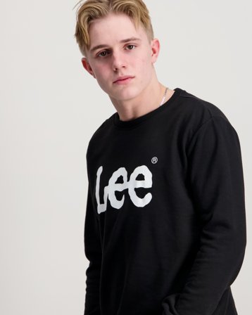 Lee Wobbly Lee Graphic LB Crew Czarny Swetry Chłopiec - Kids Brand Store