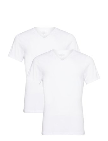 Bread & Boxers 2-Pack V-Neck - White - XXL