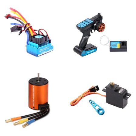 Modificeret børsteløs motor 120A ESC elektronisk hastighedskontrol styrearm til 1/12 1/14 WLtoy 144001 fjernbetjeningslegetøj