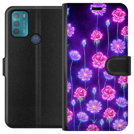 Yhteensopiva Lompakkokotelo Motorola Moto G50 Bloom Reverie Electric Petals