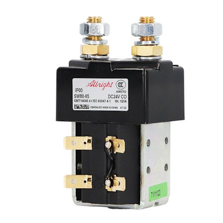 SW80-65 24V 125A Känsligt Relä Solenoidventil Kompatibel med Gaffeltruck Staplare Pall B2SW11 B2SW12 24V 125A Albright