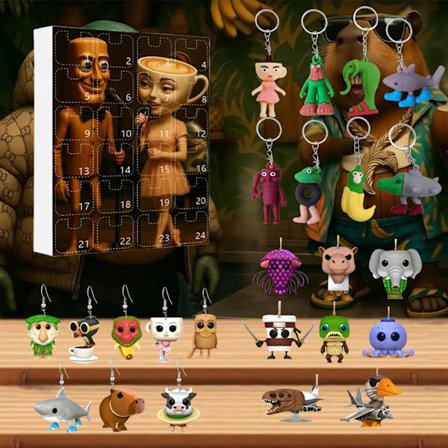 Tung Tung Tung Sahur Julekalender, 24 Dages Nedtællingskalender, 2025 Julekalender Kollektion Dekorativ Gave - Perfekt