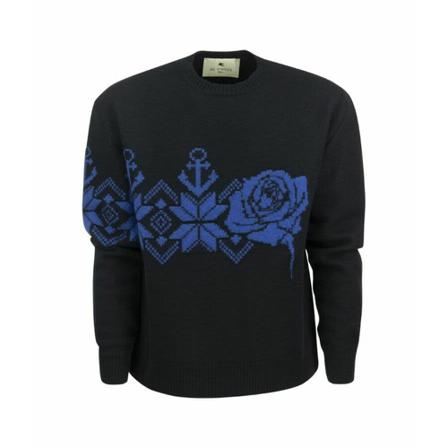 Etro, Round-neck Knitwear Blauw, Heren, Maat:M