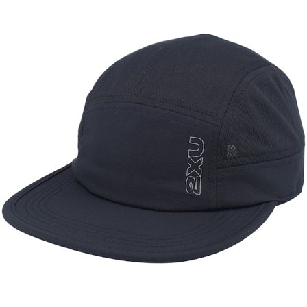 2XU - Černá 5panel Kšiltovka - Light Speed Cap Black/Silver Reflective 5-Panel @ Hatstore