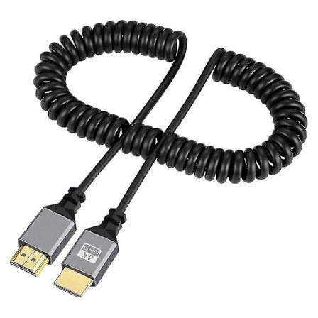 4k@60hz HDMI-kompatibel till HDMI/mini HDMI/Micro HDMI/spiralformad förlängningskabel