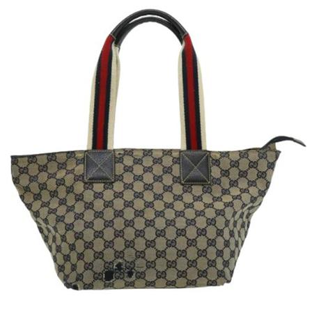 Gucci Vintage, Pre-owned Canvas gucci-bags Bruin, Dames, Maat:ONE Size,leer