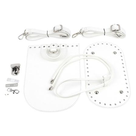 7st/ Set Gör själv Ryggsäck Tillbehör Handväska Axelrem VIT white