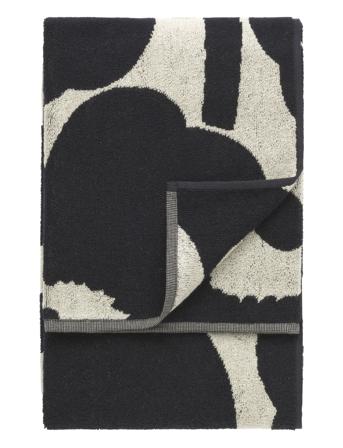 Unikko Bath Towel 70X150 Cm Home Textiles Bathroom Textiles Towels & Bath Towels Musta Marimekko Home