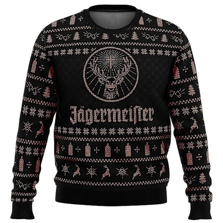 2024 Bebetter Jagermeister Ugly Christmas Genser Pullover Herre 3d Sweatshirt Overdeler Høst Og Vinter Klær A