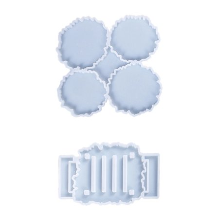 2 formar med 4 oregelbundna underlägg, underläggsfästen