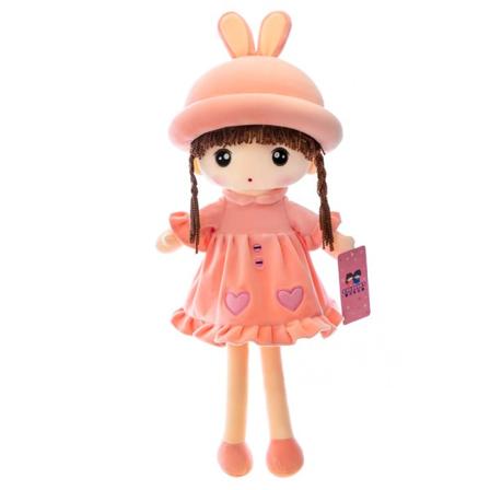 Sød Rag Doll Girl Blød Plys Legetøjsdukke Mini Prinsessedukke i Hat
