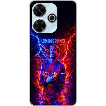 Kompatibel Mobilcover til Xiaomi Redmi 13 Portræt af Viktor Gyökeres i Arsenaltrøje med intensivt blik og mørk dramatisk baggrund