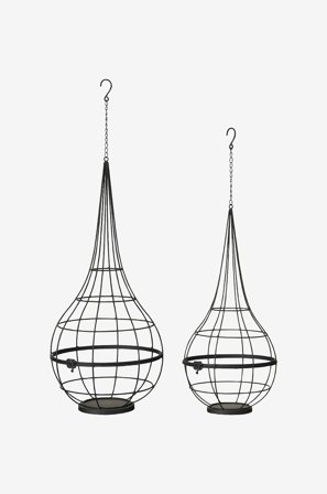 Wikholm Form - HangPot Karolina S/2 - Svart - Utedekoration - Från Homeroom