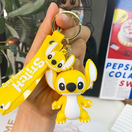 Anime Disney Stitch avaimenperä e nukke avaimenperä muoti pari laukku sininen Yellow