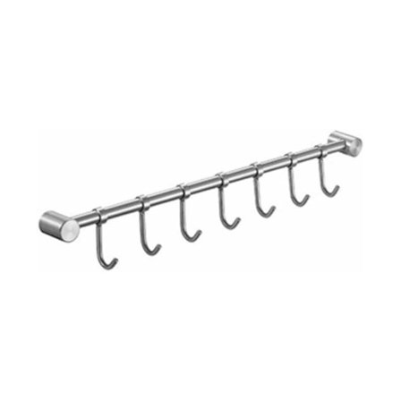 304 Køkkenkrog i rustfrit stål Aktiviteter Hængende tøj 7 kroge Køkken Vægstativ Køkkenredskaber Vægopbevaringsstativ