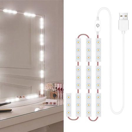 LED Makeup Spejl Lys 30LEDs Dæmpbar Touch Kontrol Vanity Spejl Lys Badeværelse Spejl Lys wi