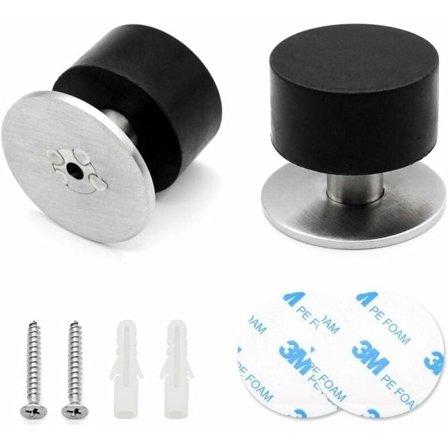 dörrstopp för golv Massivt & praktiskt dörrstoppsskydd för dörrar och väggar, med skruvar, lim