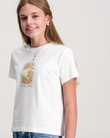 Sofie Schnoor ZIKASY T-SHIRT Blanc T-shirts Fille - Kids Brand Store