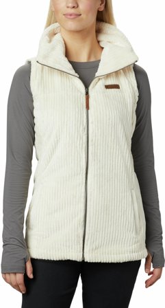 Columbia Fire Side Sherpa Vest naisten fleeceliivi, Chalk Stripe - Fleeceliivit