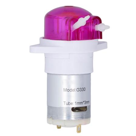 Peristaltisk pump 5000RPM 12ML per minut 1mm ID 3mm OD slang Utmärkt tätning Mikrodoseringspump för vätska DC12V 250A