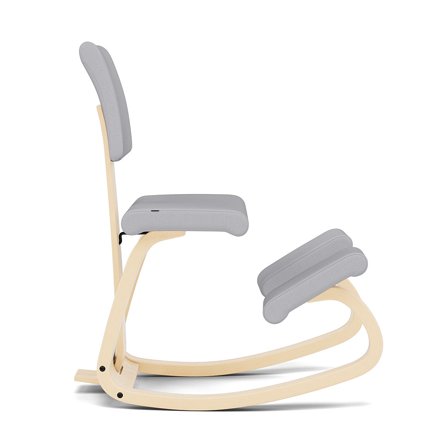 Varier Furniture Variable Plus - Grey Polyester - Natural base