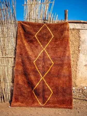 Berber Moroccan - Mid Atlas Modern Mörkröd/Svart (Ull, )