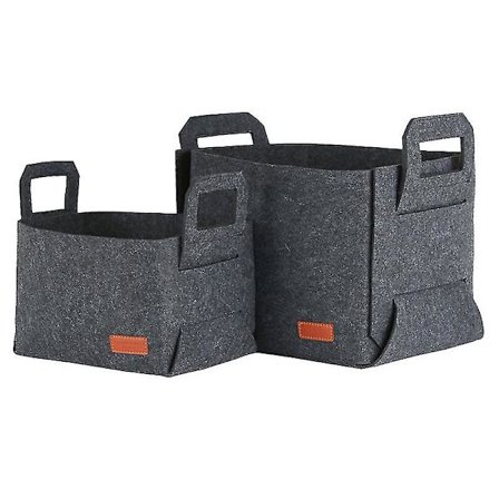 2 stk sammenleggbare oppbevaringskurver med stor kapasitet (tilfeldig farge)