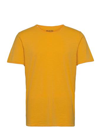 Slhmorgan Ss O-Neck Tee W T-shirts Short-sleeved Gul Selected Homme